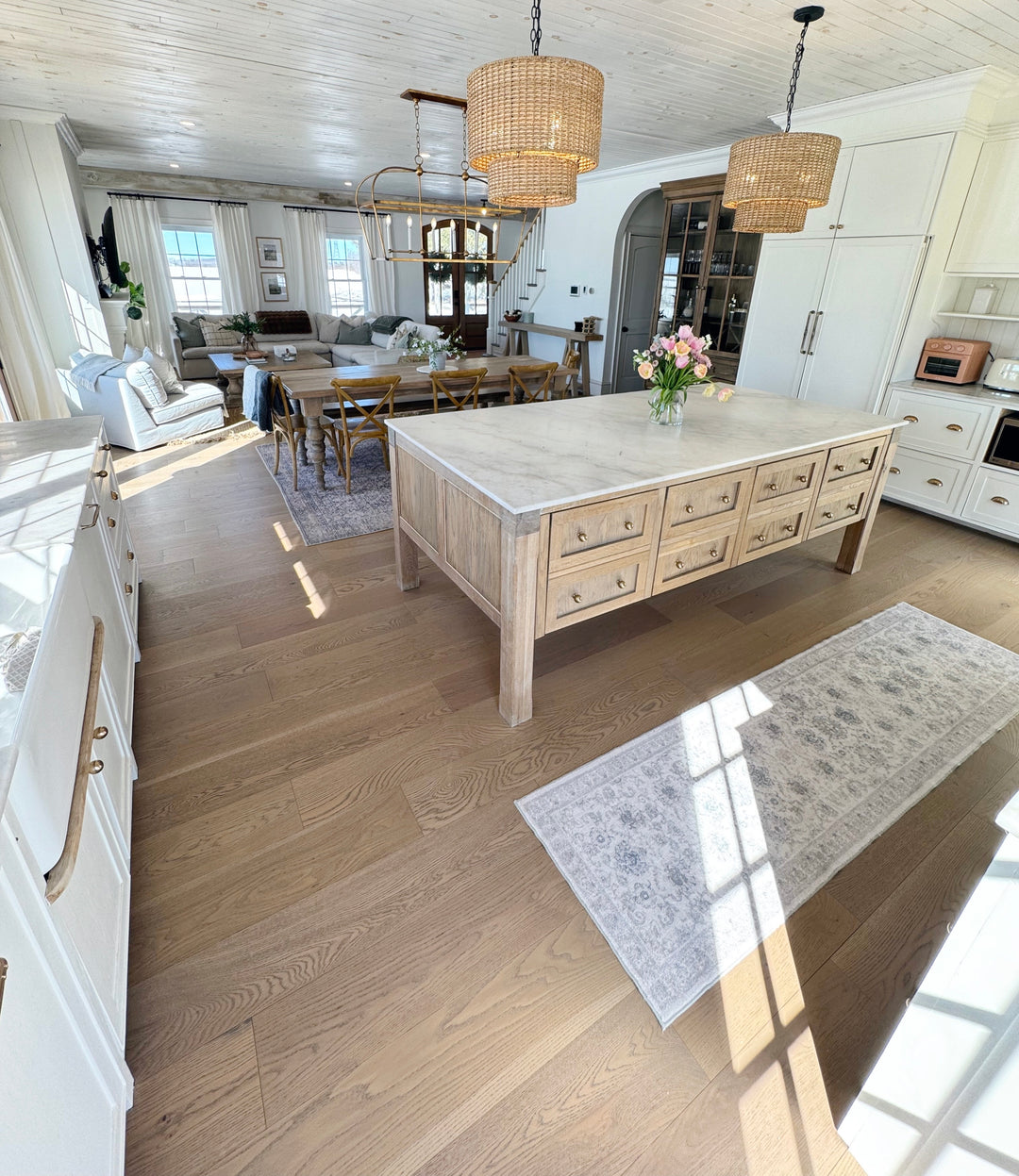 White Oak Kitchen Island